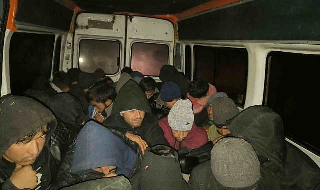 Ağrı'da düzenlenen operasyonda 30 düzensiz göçmen yakalandı