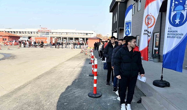 Ankara İtfaiyesi'nin 300 İtfaiye Memuru Alımına Yoğun İlgi Devam Ediyor