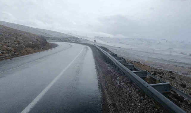 Başkale yolunda tır devrildi