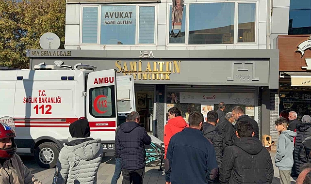 Düzce'de kuyumcuda bayılan şahıs hastaneye kaldırıldı