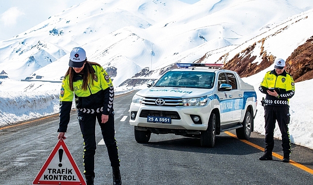 Erzurum'da kent merkezinde 146 trafik kazası yaşandı