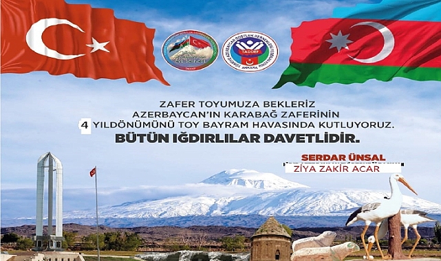 Iğdır’da Karabağ Zaferinin 4. yıldönümü kutlanacak