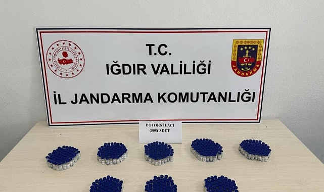 Iğdır'da, ülkeye kaçak yollarla sokulan piyasa değeri 2 milyon lira olan botoks ilacı ele geçirildi