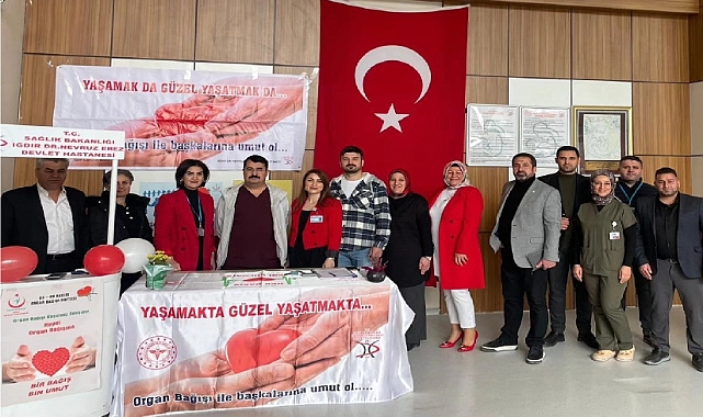 Iğdır Devlet Hastanesinde Organ Bağış Standı Kuruldu