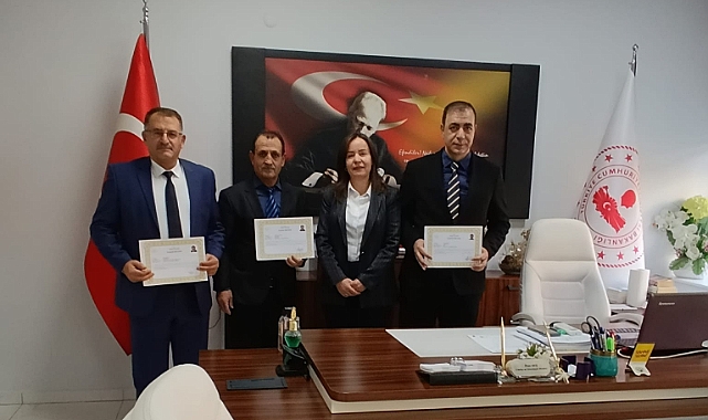 Iğdır Nüfus Müdürlüğü personellerine başarı belgesi