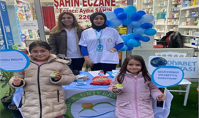Iğdır Üniversitesi Öğrencilerinden Dünya Diyabet Günü Etkinliği