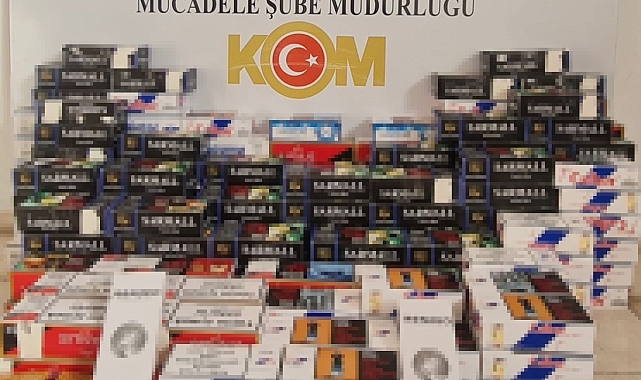 Kaçak sigara operasyonunda 1 kişi gözaltına alındı