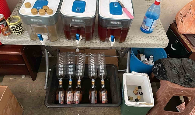 Kahramanmaraş'ta sahte alkol operasyonu