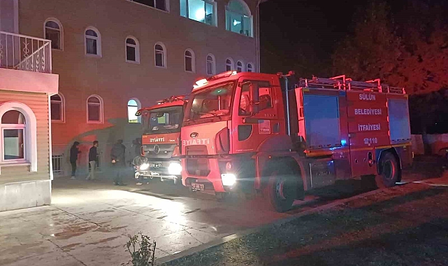 Kur'an kursunda yangın çıktı