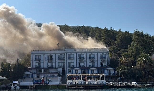 Otelde yangın paniği