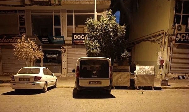 Park halindeki otomobilden hırsızlık güvenlik kamerasında