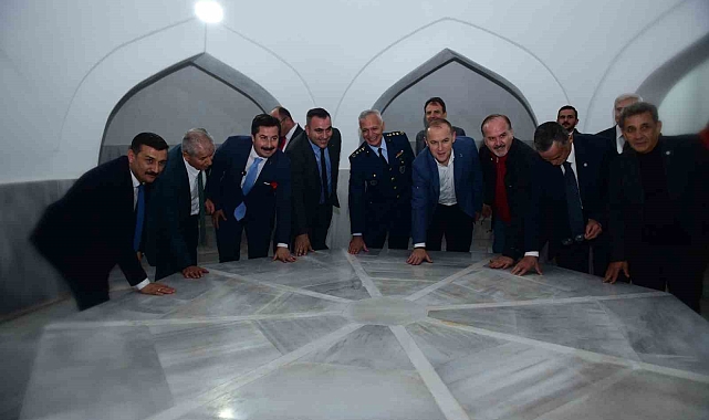 Tarihi Yenişehir Çarşı Hamamı törenle açıldı