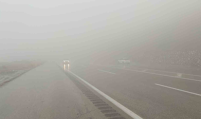 Van'da etkili olan sis, yüksek kesimlerde trafiği olumsuz yönde etkiledi