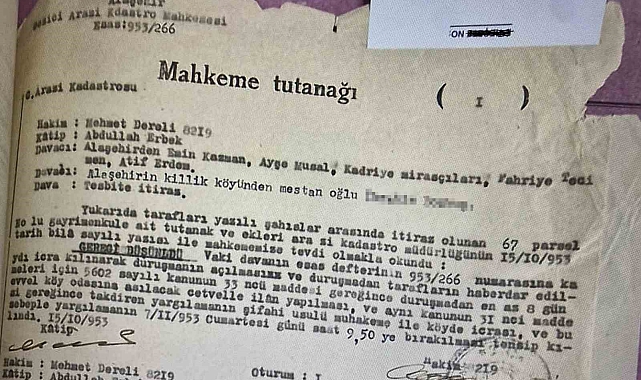 71 Yıllık Hukuk Destanı Son Buldu: Manisa'da Tarihi Bir Dava Kararı