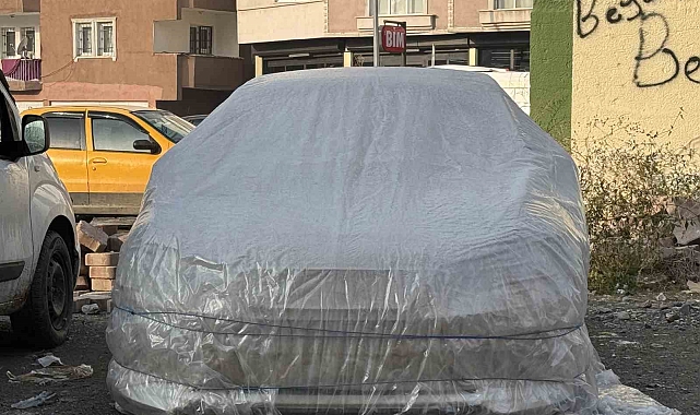 Ağrı'da araçlara battaniyeli çözümüm