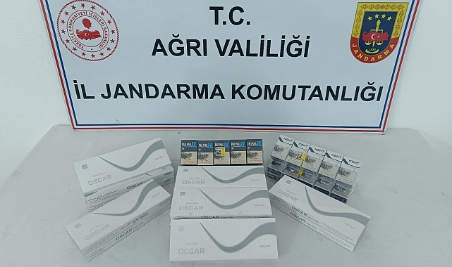 Ağrı'da düzenlen operasyonda çok sayıda kaçak sigara ele geçirildi