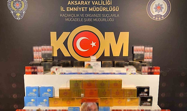 Aksaray'da bin 200 adet gümrük kaçağı cinsel ürün ele geçirildi