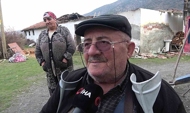 Amasya'da Yaşlı Çiftin Evi Yandı: "Kırk Yıllık Emeklerimiz Kül Oldu"