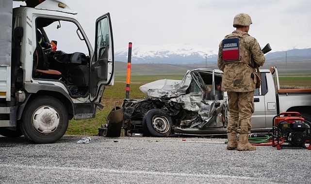 Erzurum'da jandarma bölgesinde Kasım ayında 25 trafik kazası yaşandı