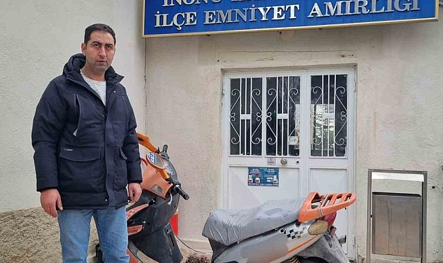 Eskişehir'de çalıntı motosiklet bulunup sahibine teslim edildi