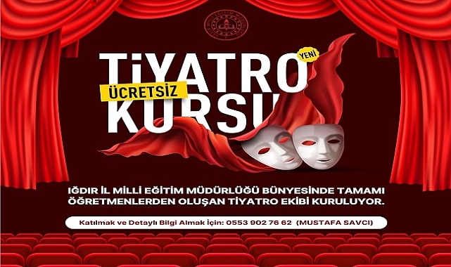 Iğdır'da Öğretmenlerden Oluşan Tiyatro Ekibi Kuruluyor!