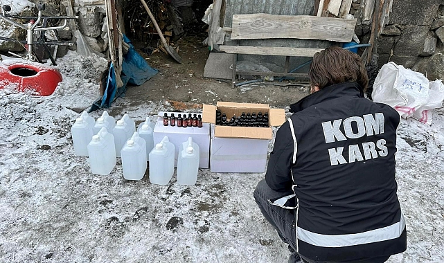 Kars'ta Yılbaşı Öncesi Büyük Sahte Alkol Operasyonu: 3 Gözaltı