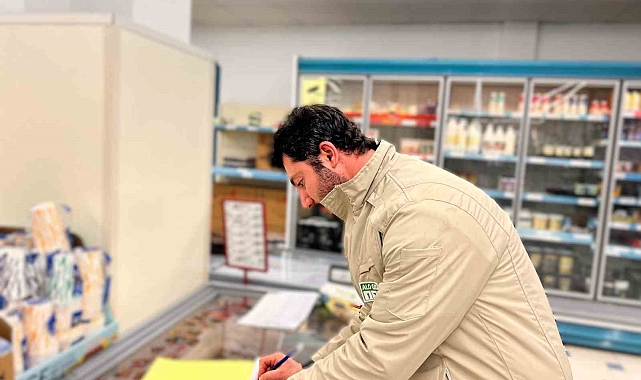 Kars'ta zincir marketlere yönelik denetim yapıldı