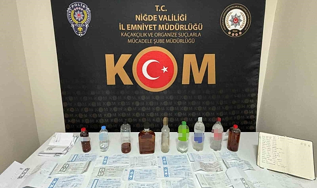 Sahte alkol satışı yapan şahıslara operasyon düzenlendi