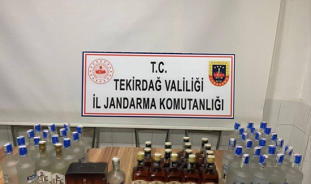Tekirdağ'da kaçak alkollü içki ve uyuşturucu madde ele geçirildi