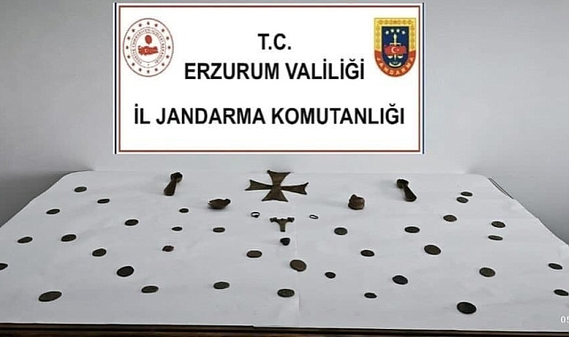 Tekman'da, 47 adet tarihi eser ele geçirildi