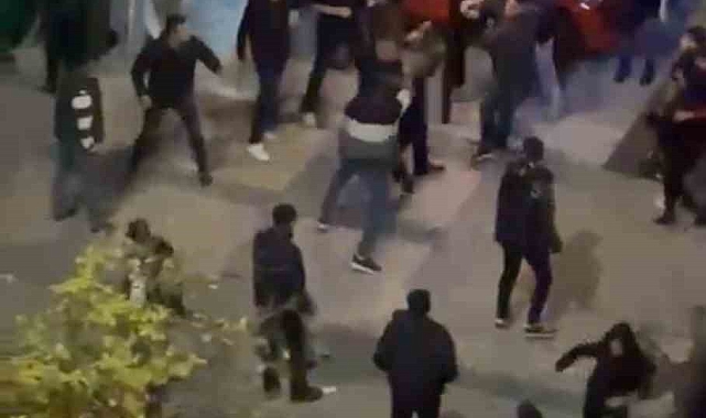 Tekme tokatlı kavga kamerada