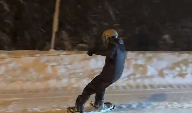 Uludağ'da Kış Eğlencesi Zirvede: Çılgın Snowboard ve Kurtarma Operasyonu