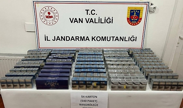 Van'da Kaçak Sigara Operasyonu: 860 Paket Ele Geçirildi
