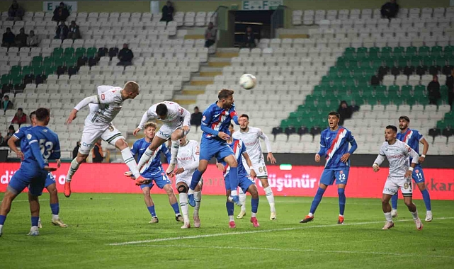 Ziraat Türkiye Kupasınde Konyaspor,  Kepezspor'u farklı geçti