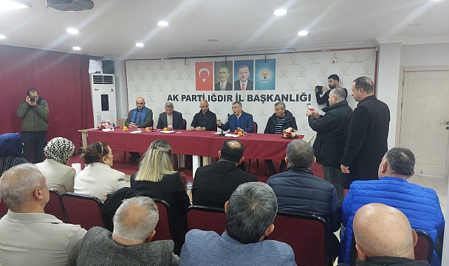 Ak Parti Iğdır Milletvekili Cantürk Alagöz, İl ve İlçe Teşkilatlarıyla Toplantı Yaptı