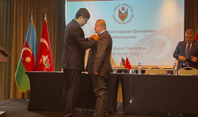 Azerbaycan Devlet Nişanı sahibi Sefer Karakoyunlu'ya "Azerbaycan Devlet hizmet Madalyası" verildi
