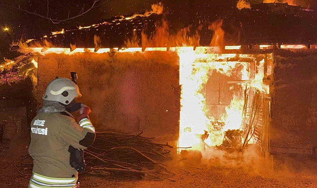 Düzce'de Yeni Yıla Yangınla Giriş: 25 Kaz Mucizevi Şekilde Kurtarıldı