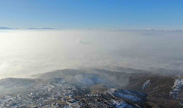 Elazığ Sis Deniziyle Bürüündü, Harput'ta Güneş Doğdu!