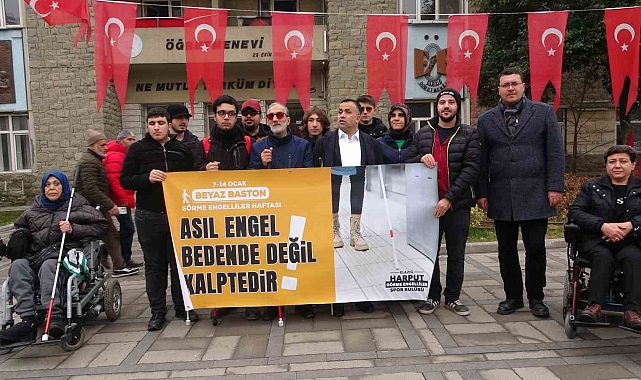 Elazığ'da Beyaz Bastonla Farkındalık Yürüyüşü: Görme Engellilerin Sesini Duyurmak