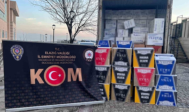Elazığ'da Büyük Kaçakçılık Operasyonu: 2.5 Milyon Makaron Ele Geçirildi