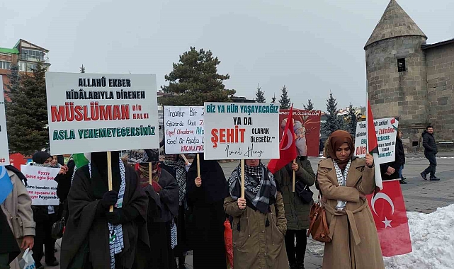 Erzurum'da 63. Hafta: Gazze Zaferi İçin Sessiz Yürüyüş