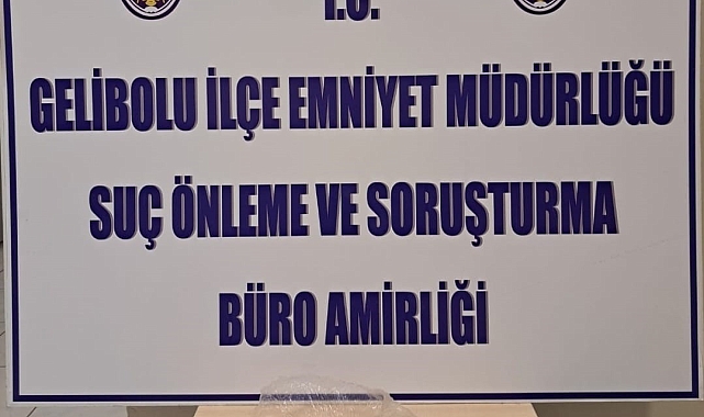 Gelibolu'da Uyuşturucu Operasyonu: Bir Gözaltı