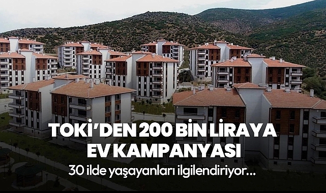 Iğdır’da 200 bin liraya ev kampanyası