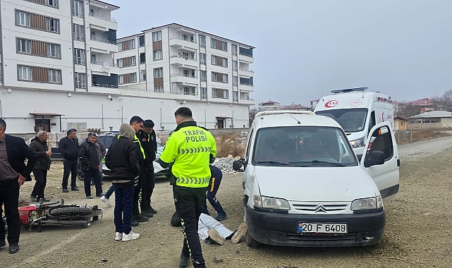 Iğdır'da mıcırlı yoldan kayan motosiklet sürücüsü yaralandı
