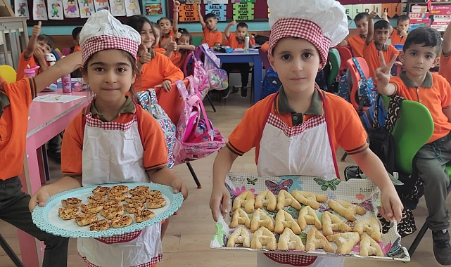 Iğdır'da Öğrenciler, Harfleri Kurabiye yaparak öğreniyor