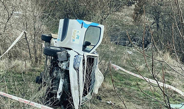Keçiören'de PTT Kargo Aracı Şarampole Uçtu: Sürücü Yaralandı, Vatandaşlar Tedbir Çağrısı Yaptı
