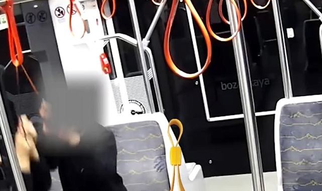 Tramvayda akıl almaz saldırı
