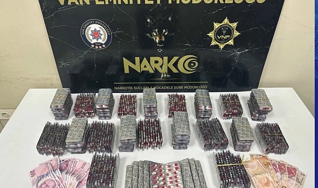 Van'da Büyük Uyuşturucu Operasyonu: 5 Bin 838 Adet Sentetik Ecza Ele Geçirildi