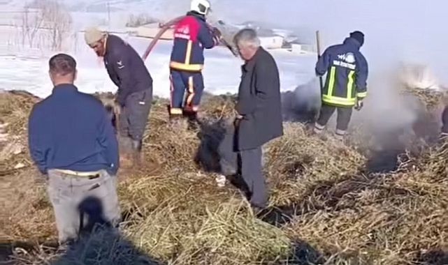 Van'da Ot Yangını Tehlikesi Atlatıldı