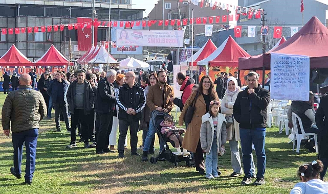 1 ton mıhlama için yarım kilometre kuyruk oluştu